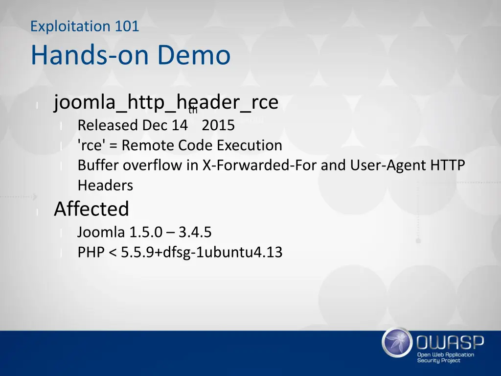 exploitation 101 hands on demo 1