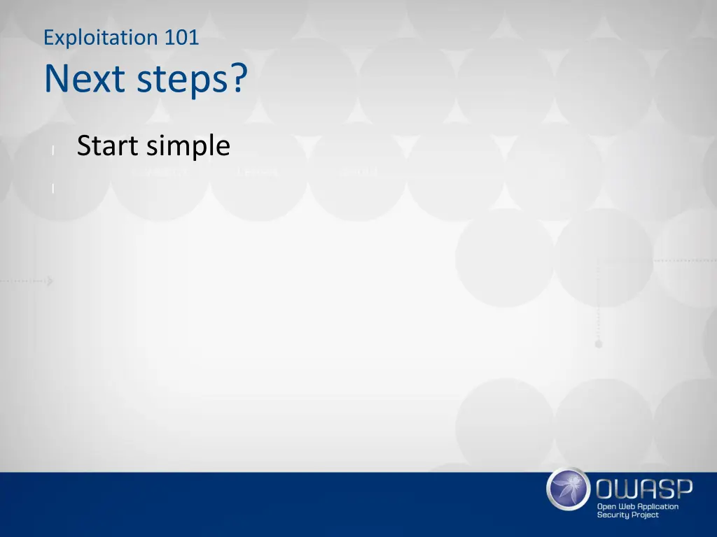exploitation 101 next steps 1