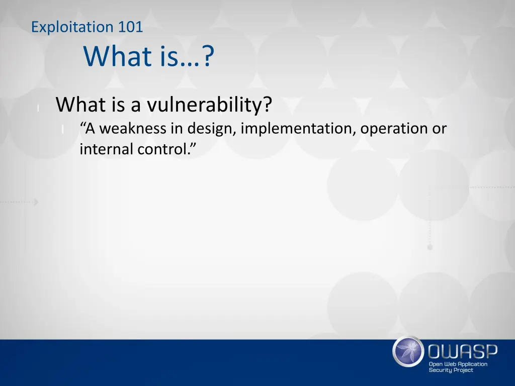 exploitation 101 what is 5