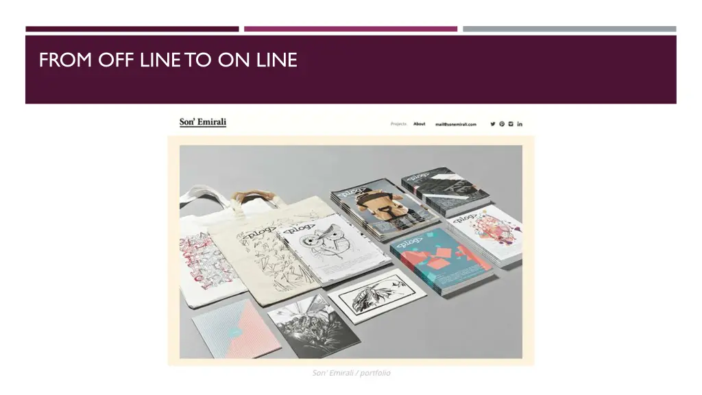 from off line to on line