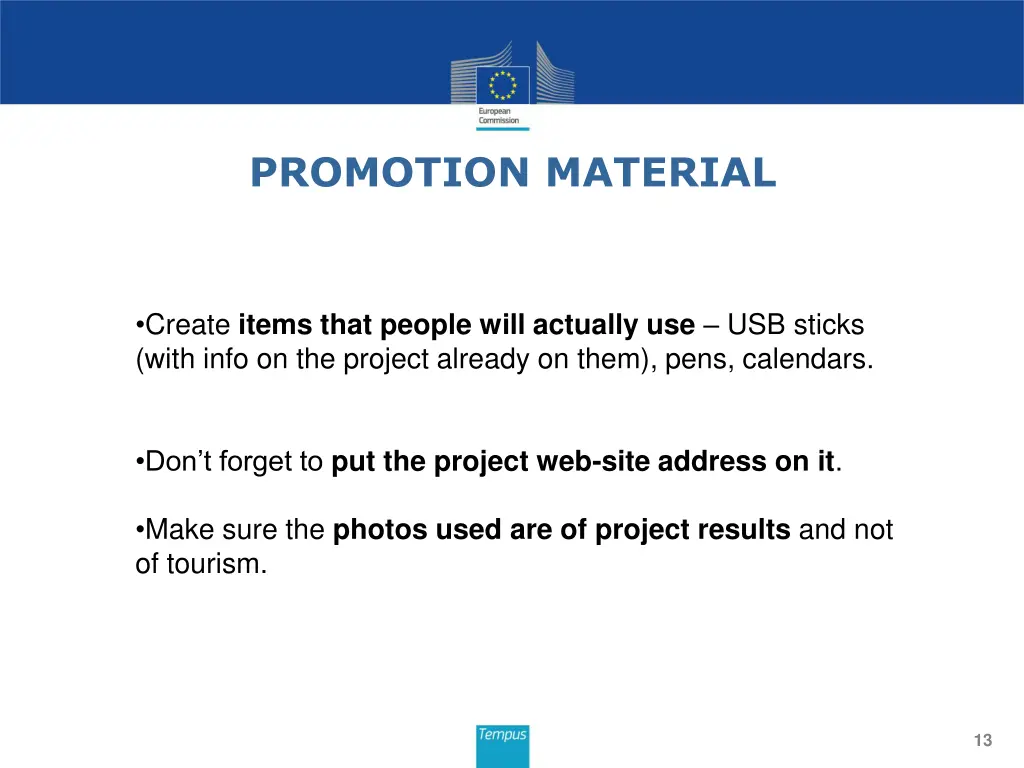 promotion material