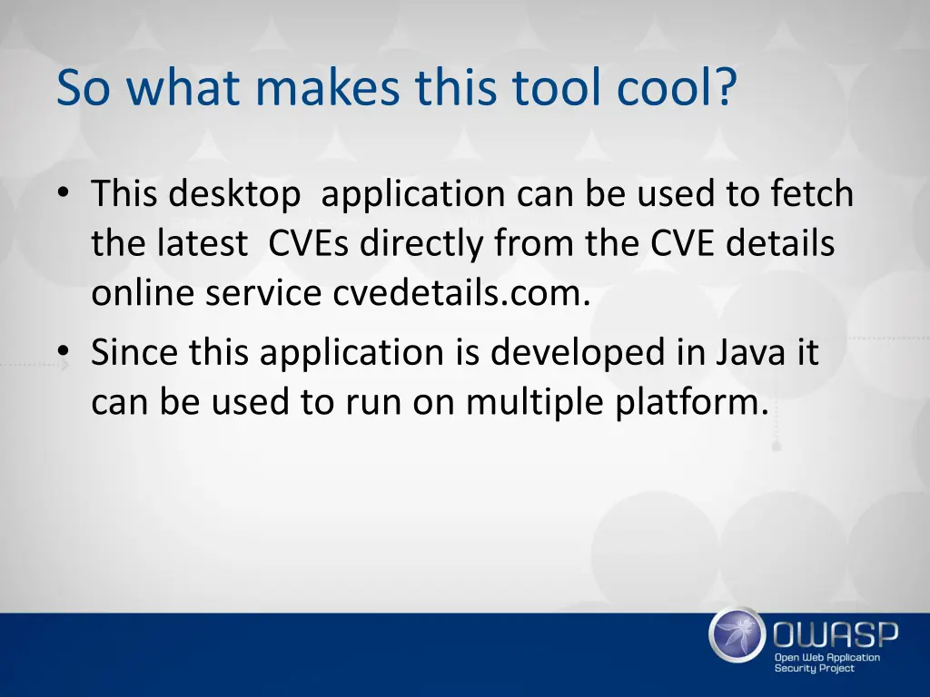 so what makes this tool cool
