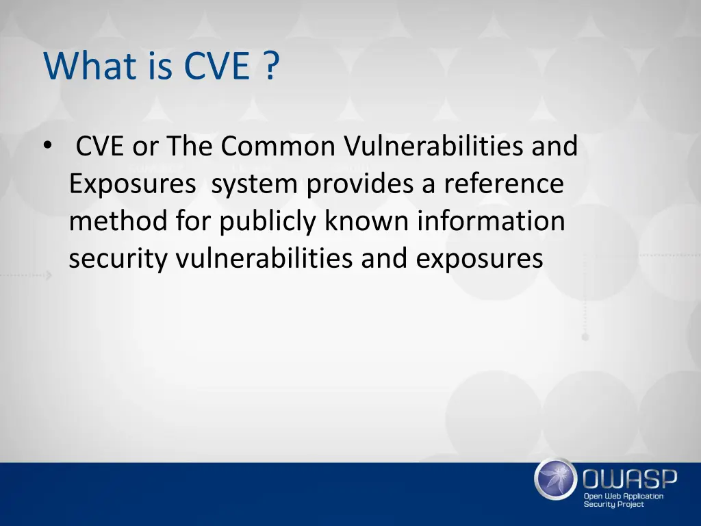 what is cve