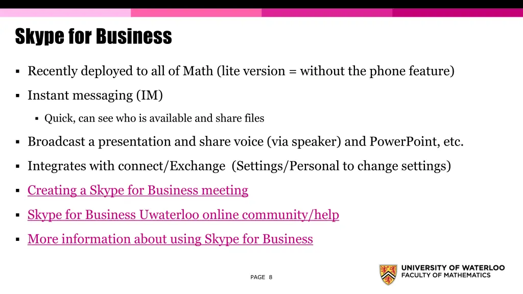 skype for business