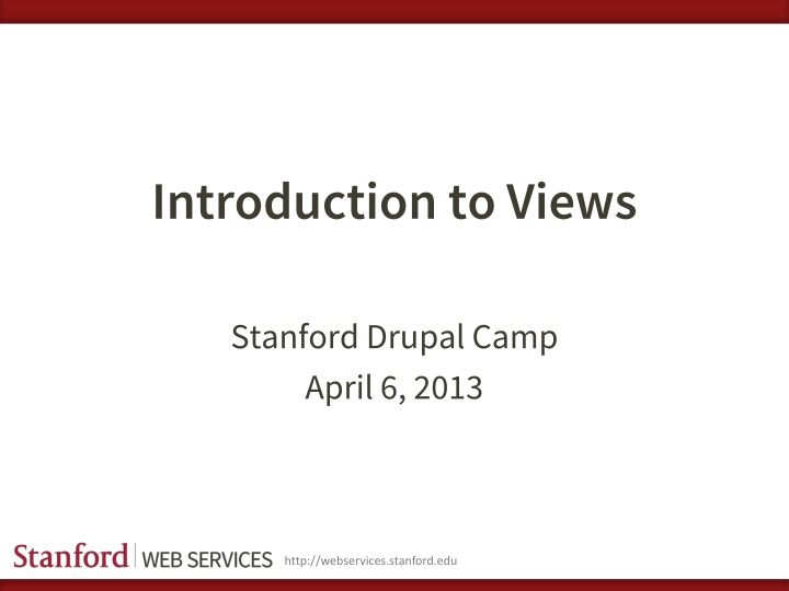 introduction to views