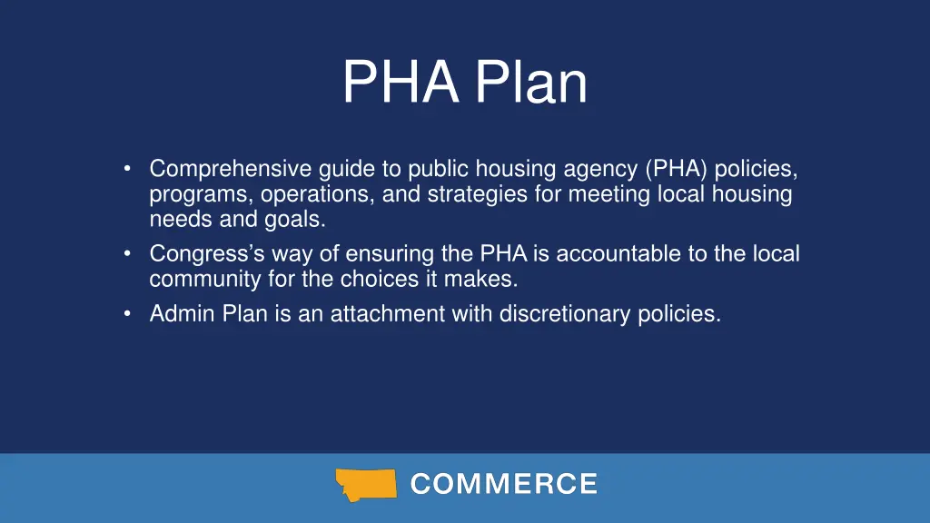 pha plan