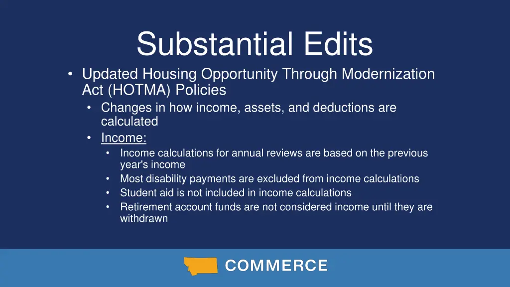 substantial edits updated housing opportunity