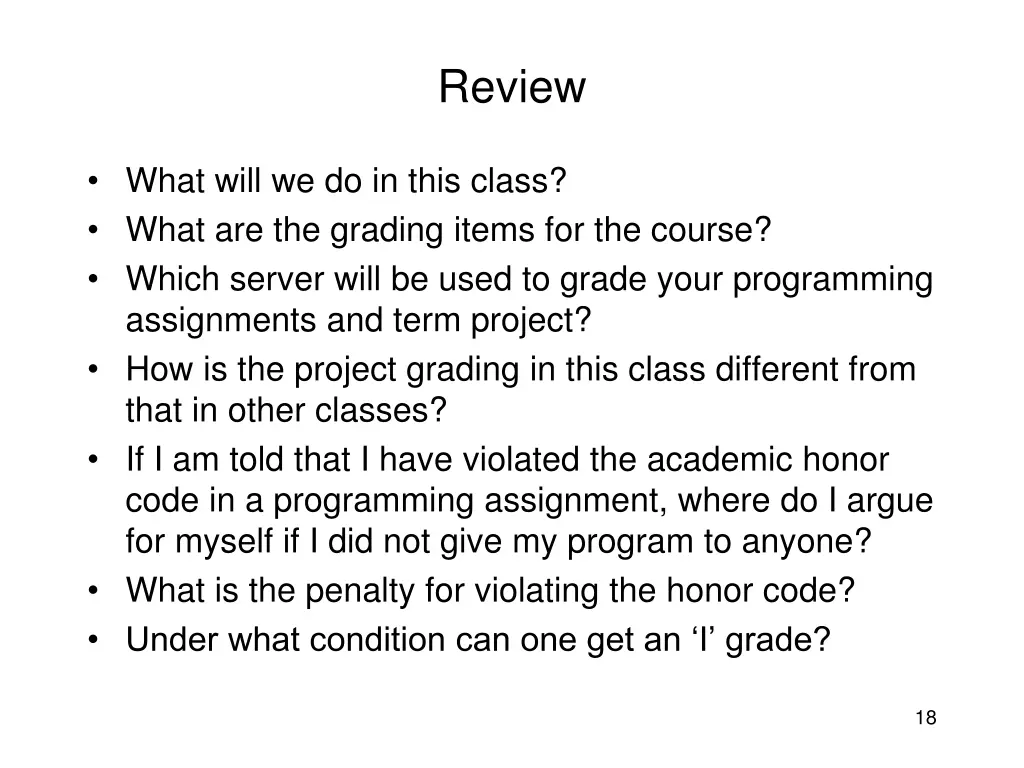 review