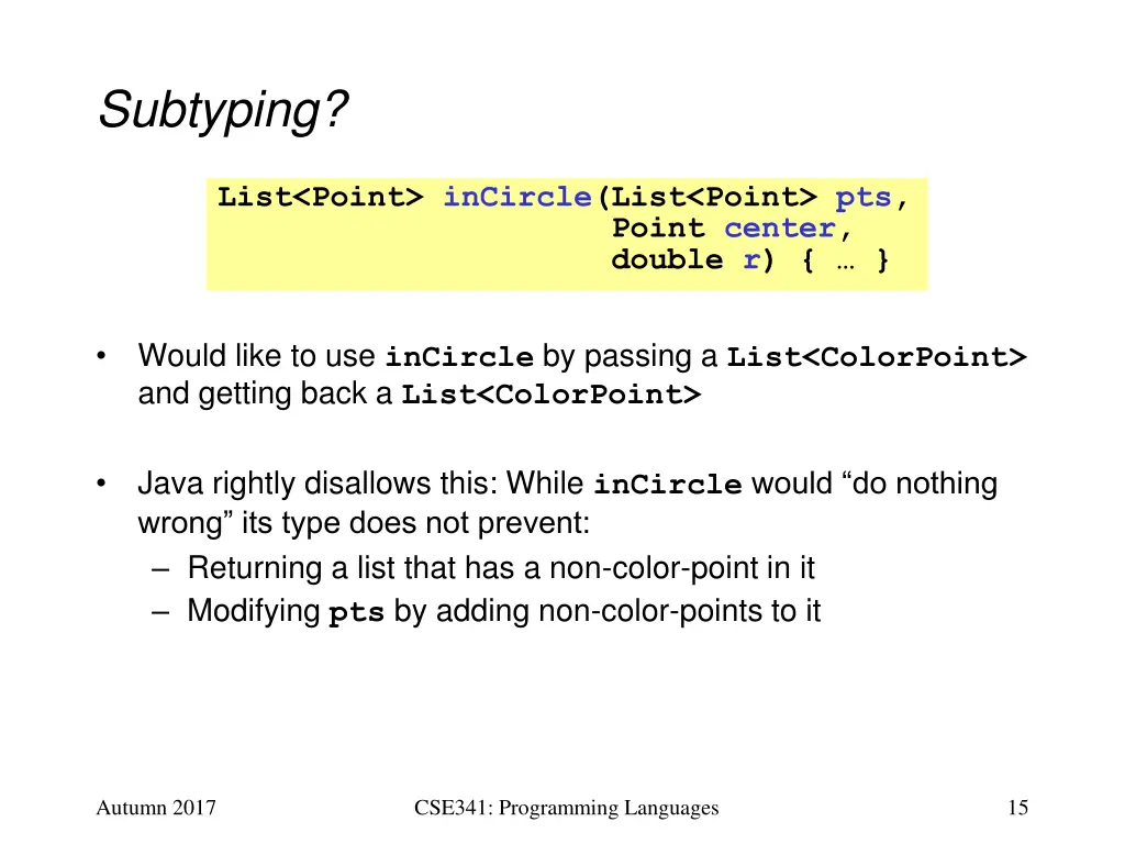 subtyping