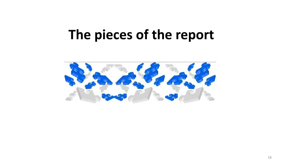 the pieces of the report