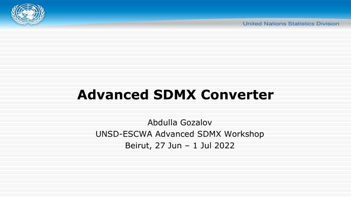 advanced sdmx converter