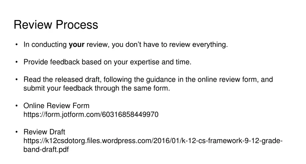 review process