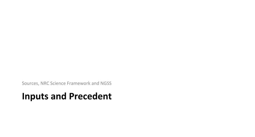 sources nrc science framework and ngss