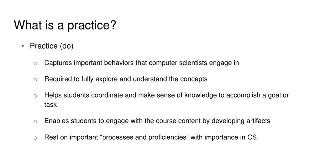 what is a practice