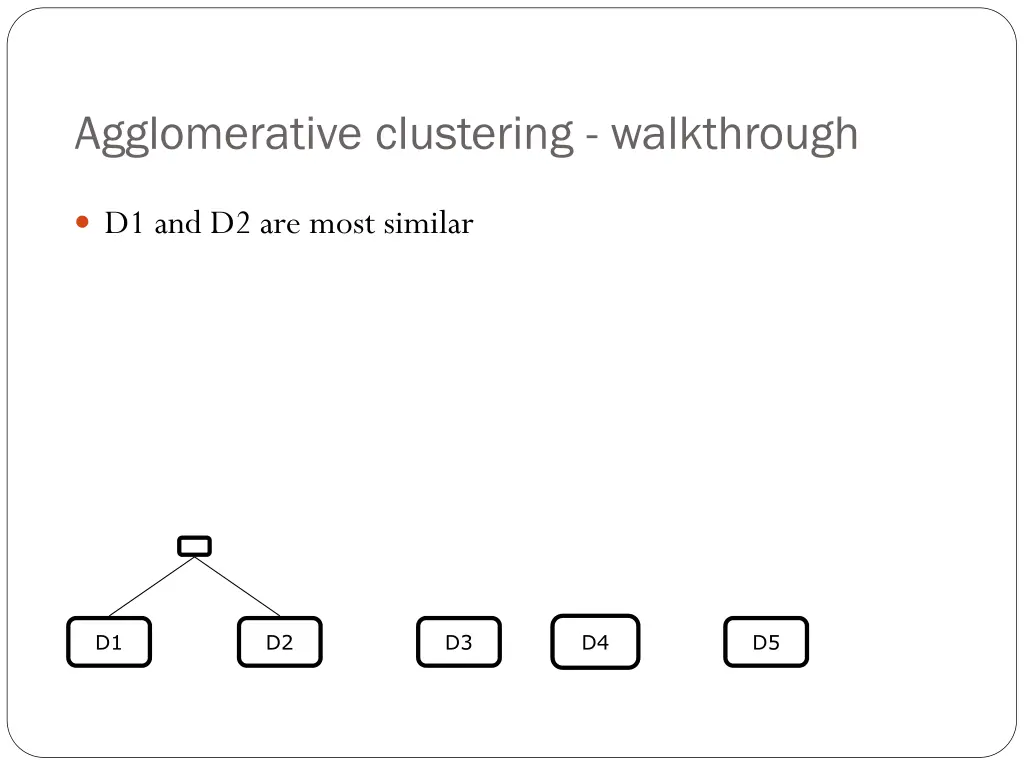 agglomerative clustering walkthrough 1