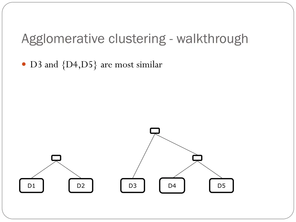 agglomerative clustering walkthrough 3