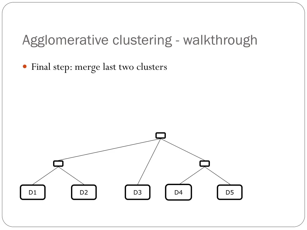 agglomerative clustering walkthrough 4