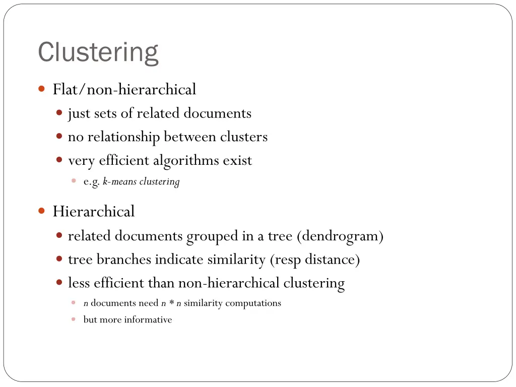 clustering