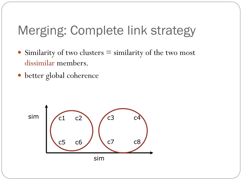 merging complete link strategy