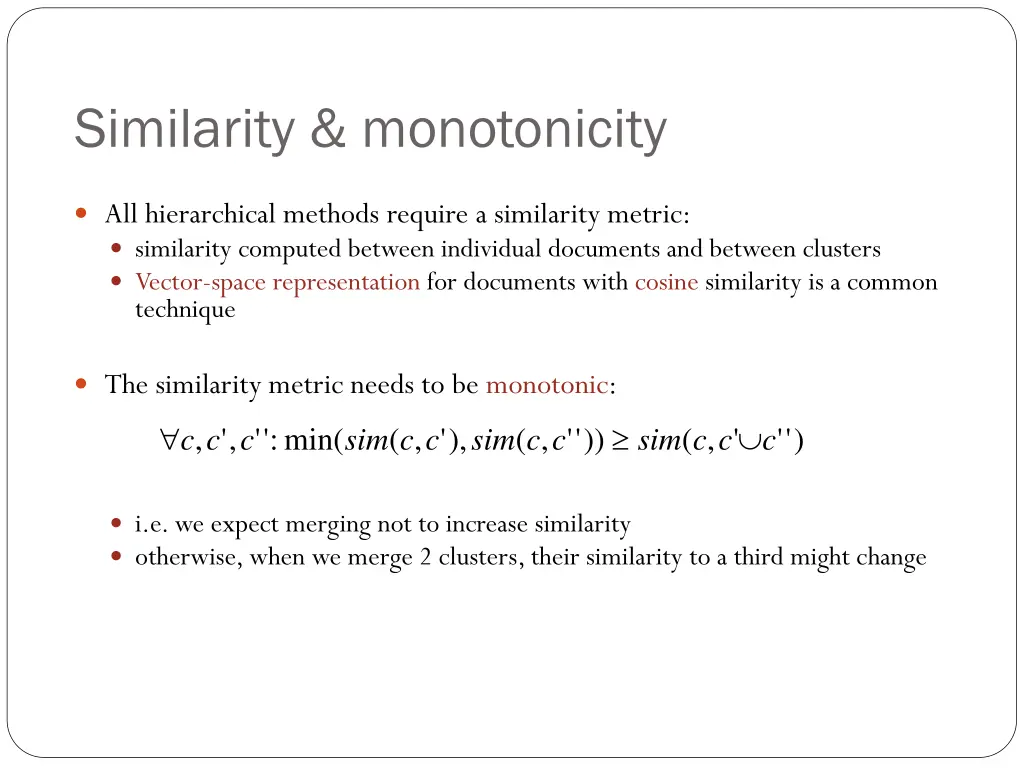 similarity monotonicity