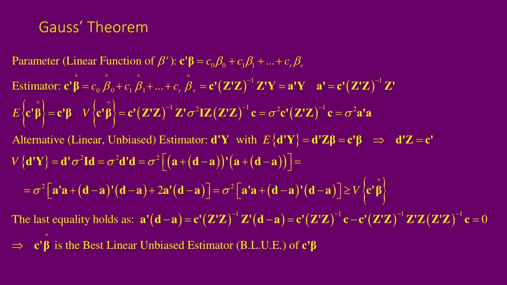 gauss theorem