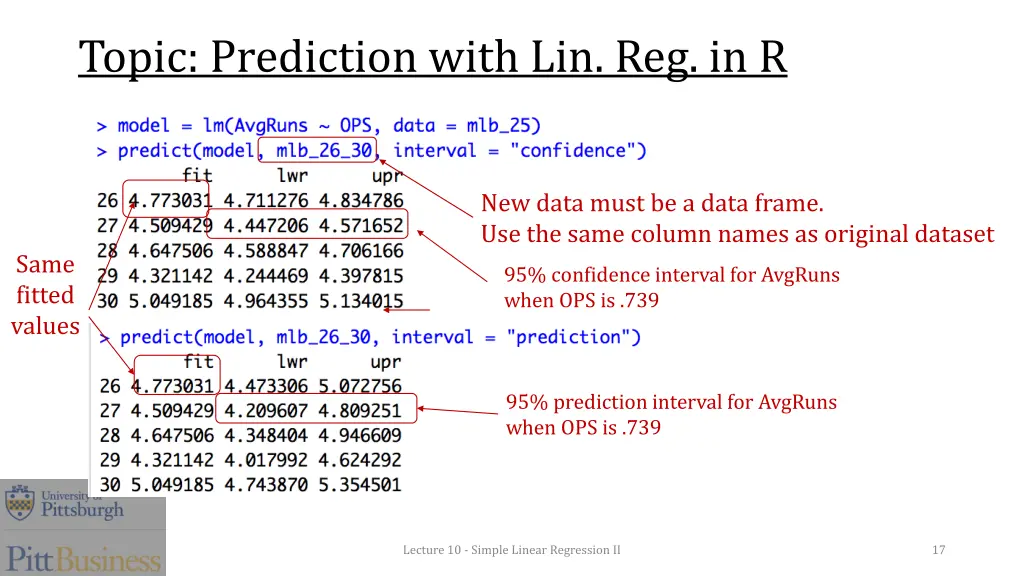 topic prediction with lin reg in r 1