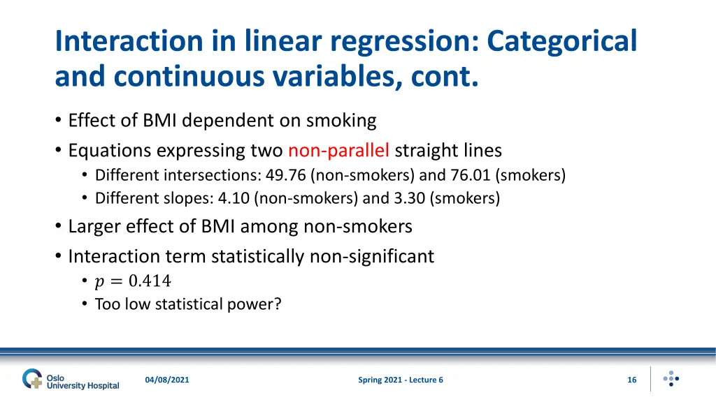 interaction in linear regression categorical 7
