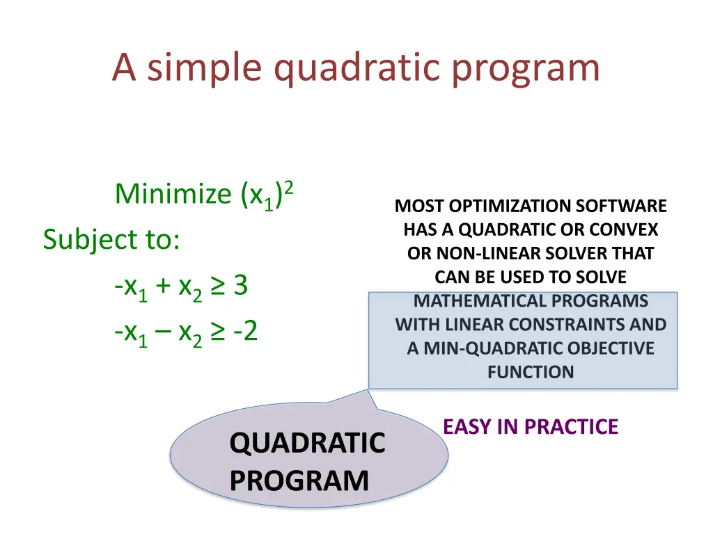 a simple quadratic program 2