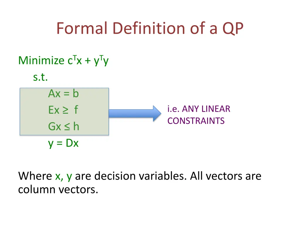 formal definition of a qp 2