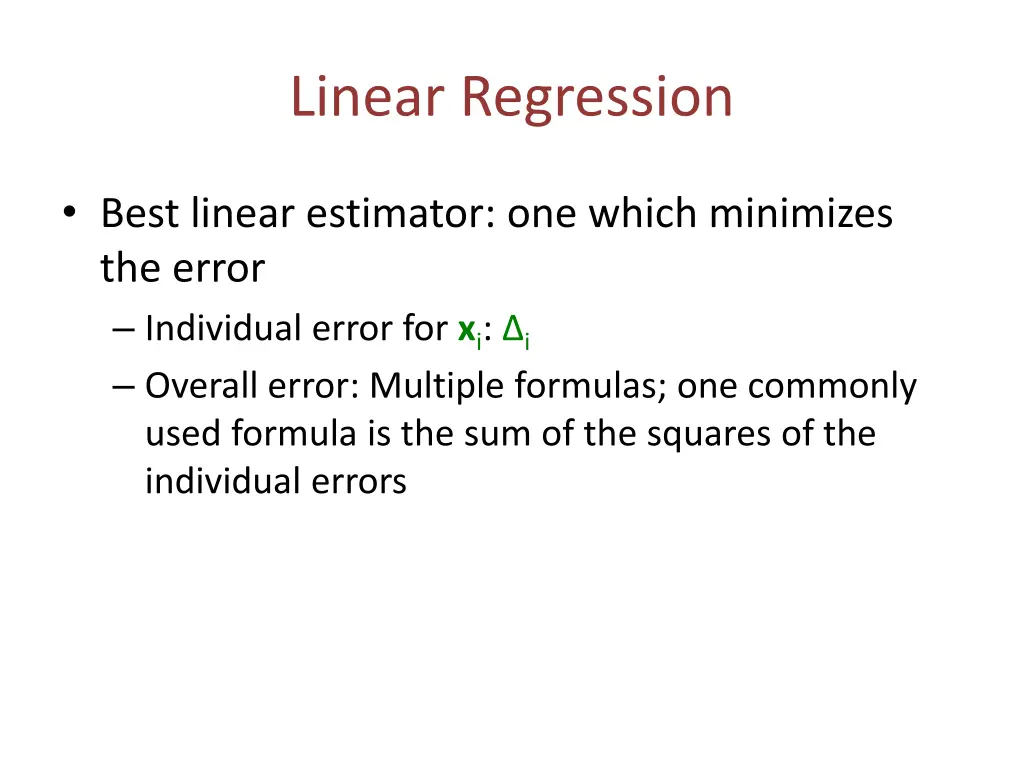 linear regression 2