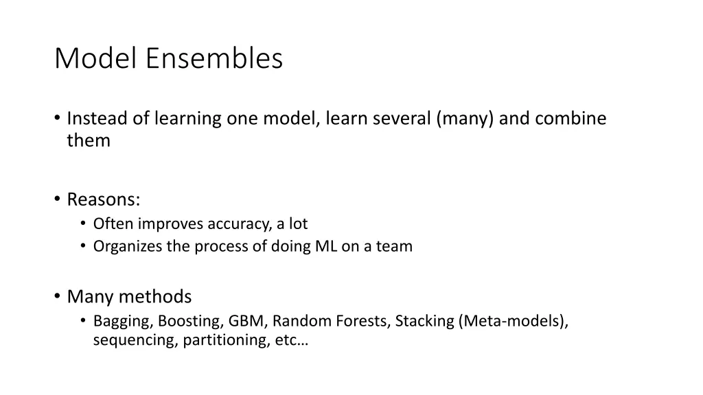 model ensembles