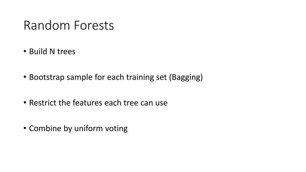 random forests