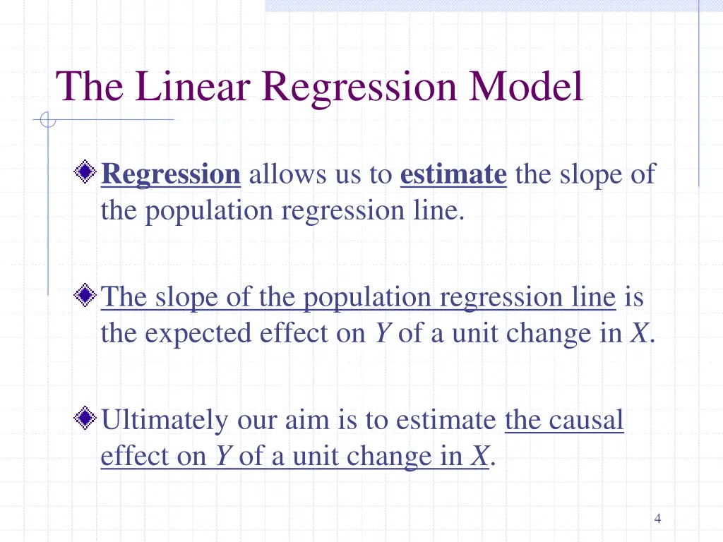 the linear regression model 1