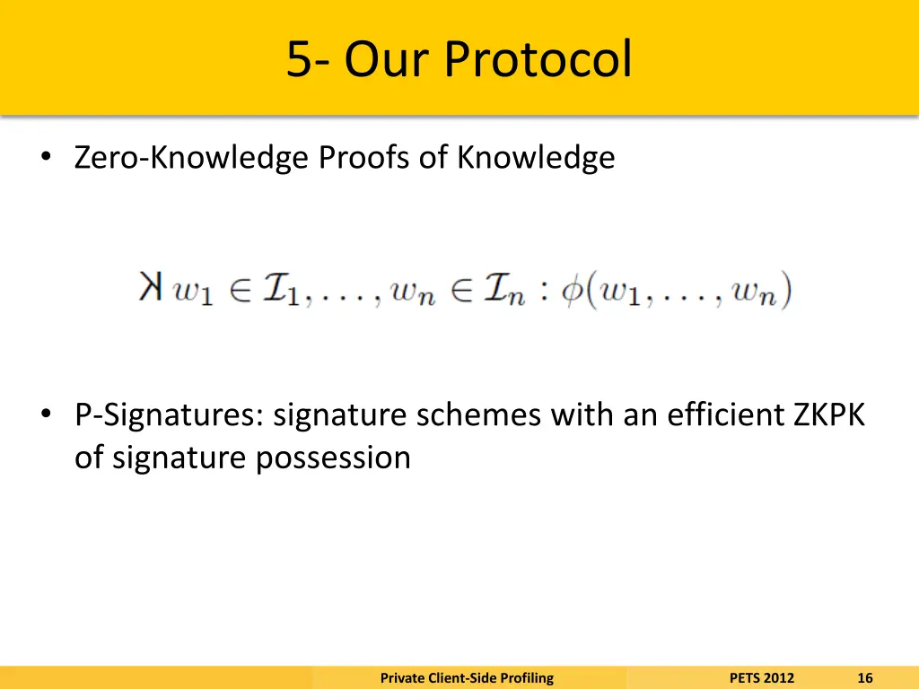 5 our protocol