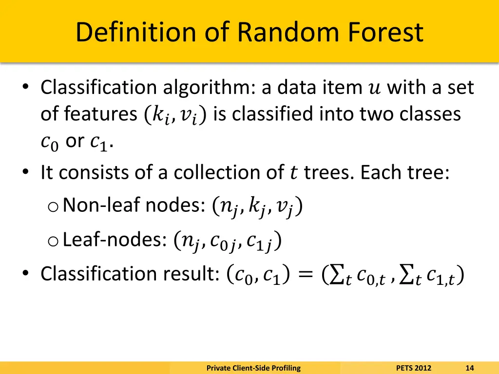 definition of random forest