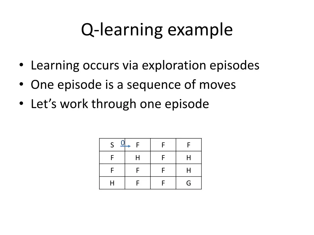 q learning example 2