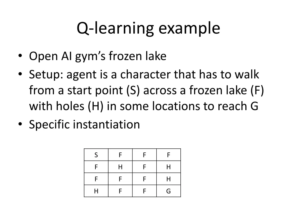 q learning example