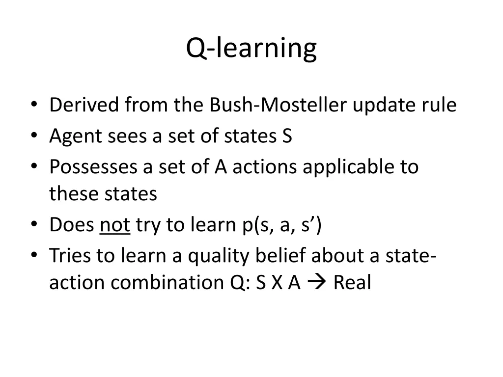 q learning
