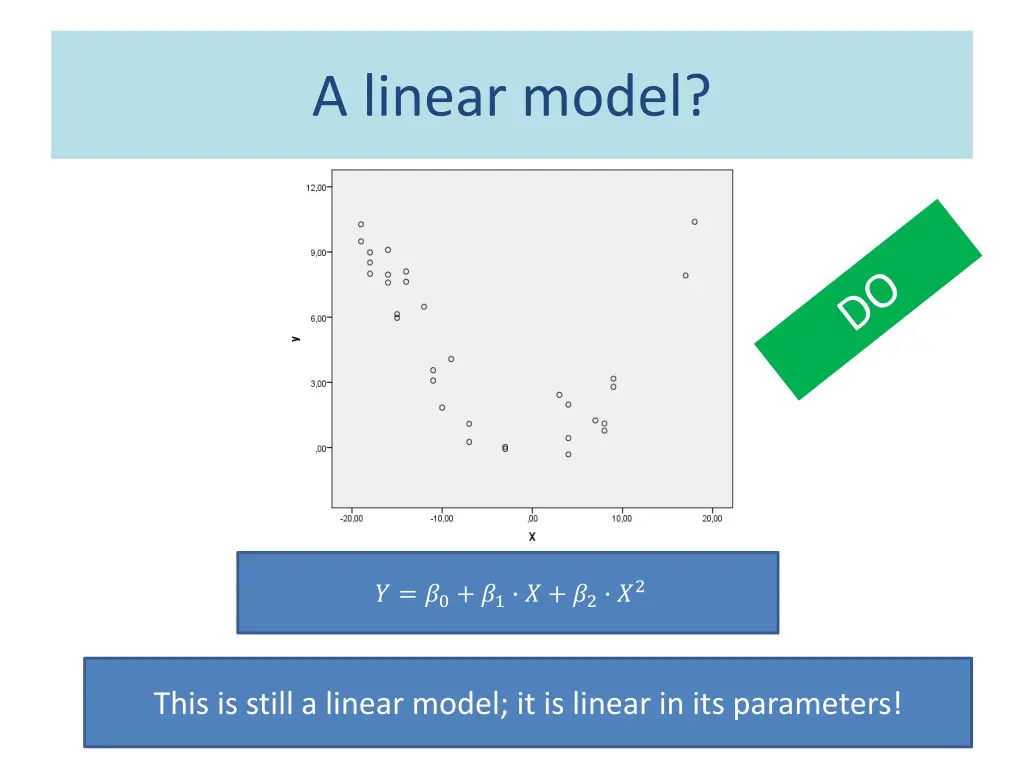 a linear model