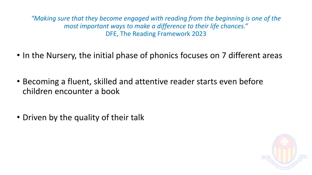 making sure that they become engaged with reading