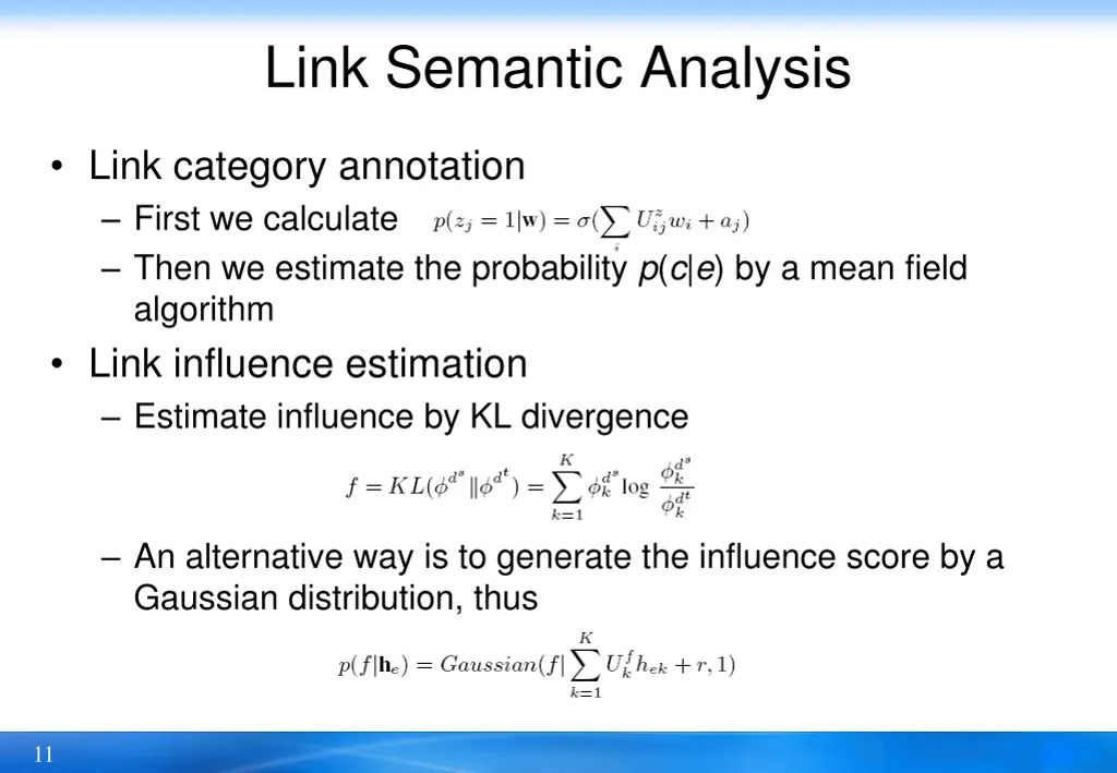 link semantic analysis