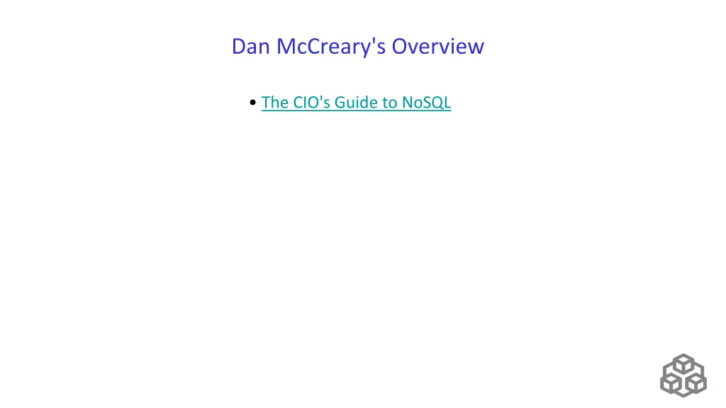 dan mccreary s overview
