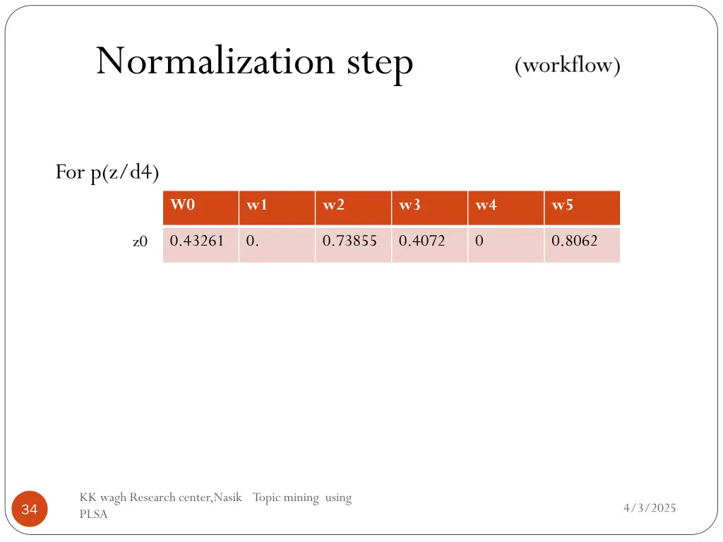 normalization step 2
