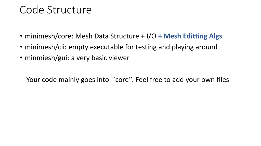 code structure 1