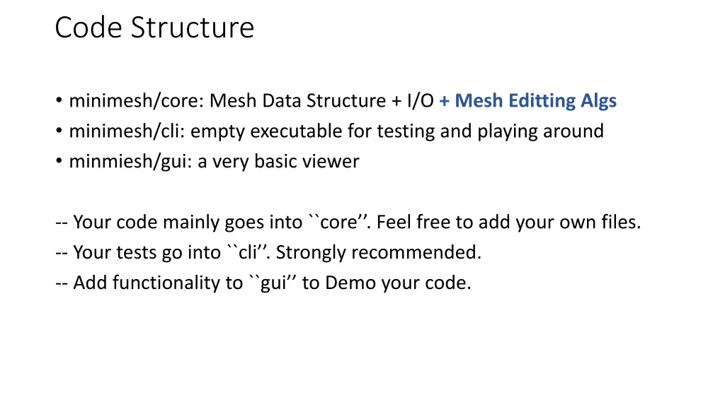 code structure 2