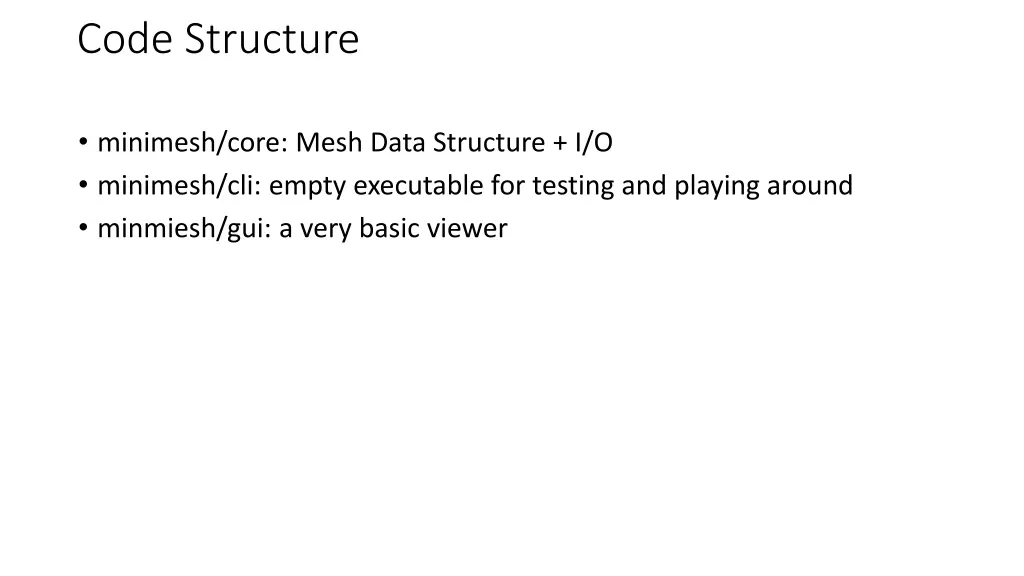 code structure
