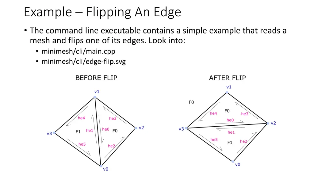 example flipping an edge