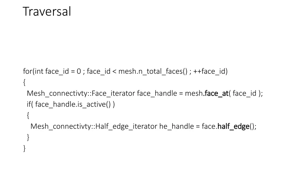 traversal