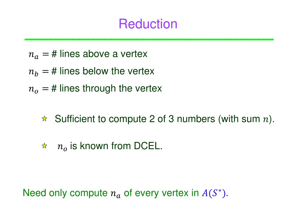 reduction