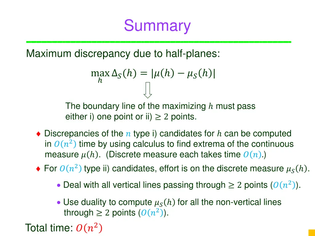 summary